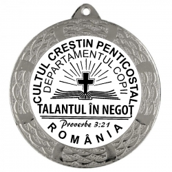 Medalii mari argintii personalizate, Talantul in Negot